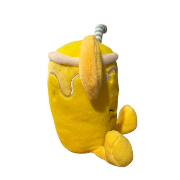 🍋RESERVED🍋Gigglescape Lemonade Sour Face Novelty Plush Stuffed Animal 6” NWT - Picture 2 of 3